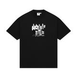 200 Plus Hand Drawn Print T-Shirt Black