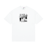200 Plus Hand Drawn Print T-Shirt White