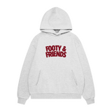 Footy & Friends Grey / Maroon Hood